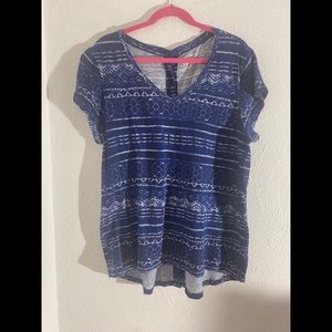 Ruff Hewn Top With Button Down Back